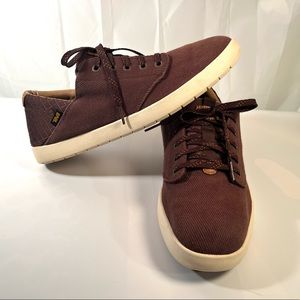 TEVA corduroy Sterling Lace Brown Casual Lace Up Sneakers